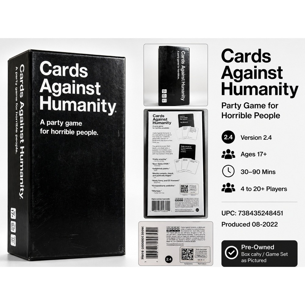 Cards Against Humanity Main Game Version 2.4 Adult Party Card Game New